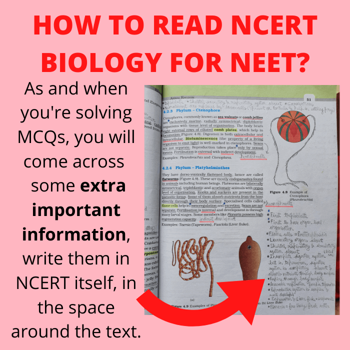 how and where to write extra important information in ncert biology for neet